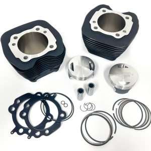 98″ Twin Cam Bolt-On Big Bore Kit w/Flat-Top Pistons – All Black